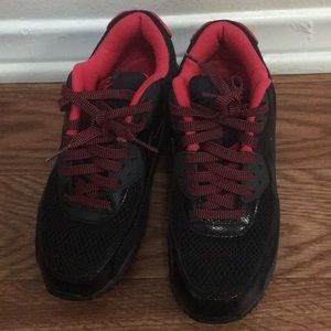 nike air max’s (black and red)